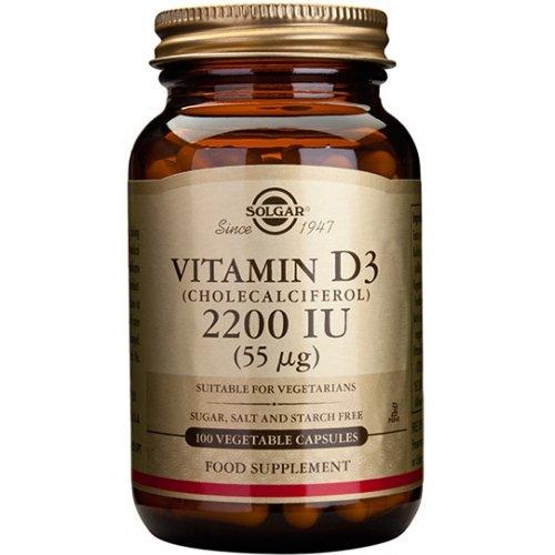 Solgar D3-vitamiini 55 mikrog kasvissyöjille 100tbl