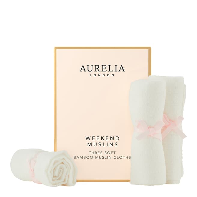 Aurelia Weekend Muslins Three Soft Bamboo Muslin Cloths